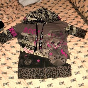 Rare abbey dawn skull quarter sleeve jacket